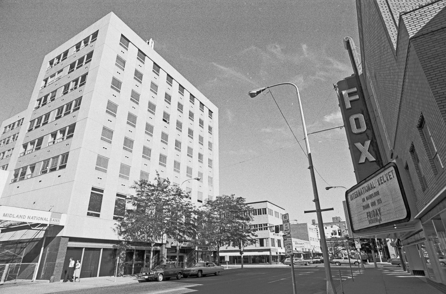 North Broadway looking south, 1978